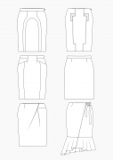 Product: Download Pattern Construction Women: Pencil Skirts