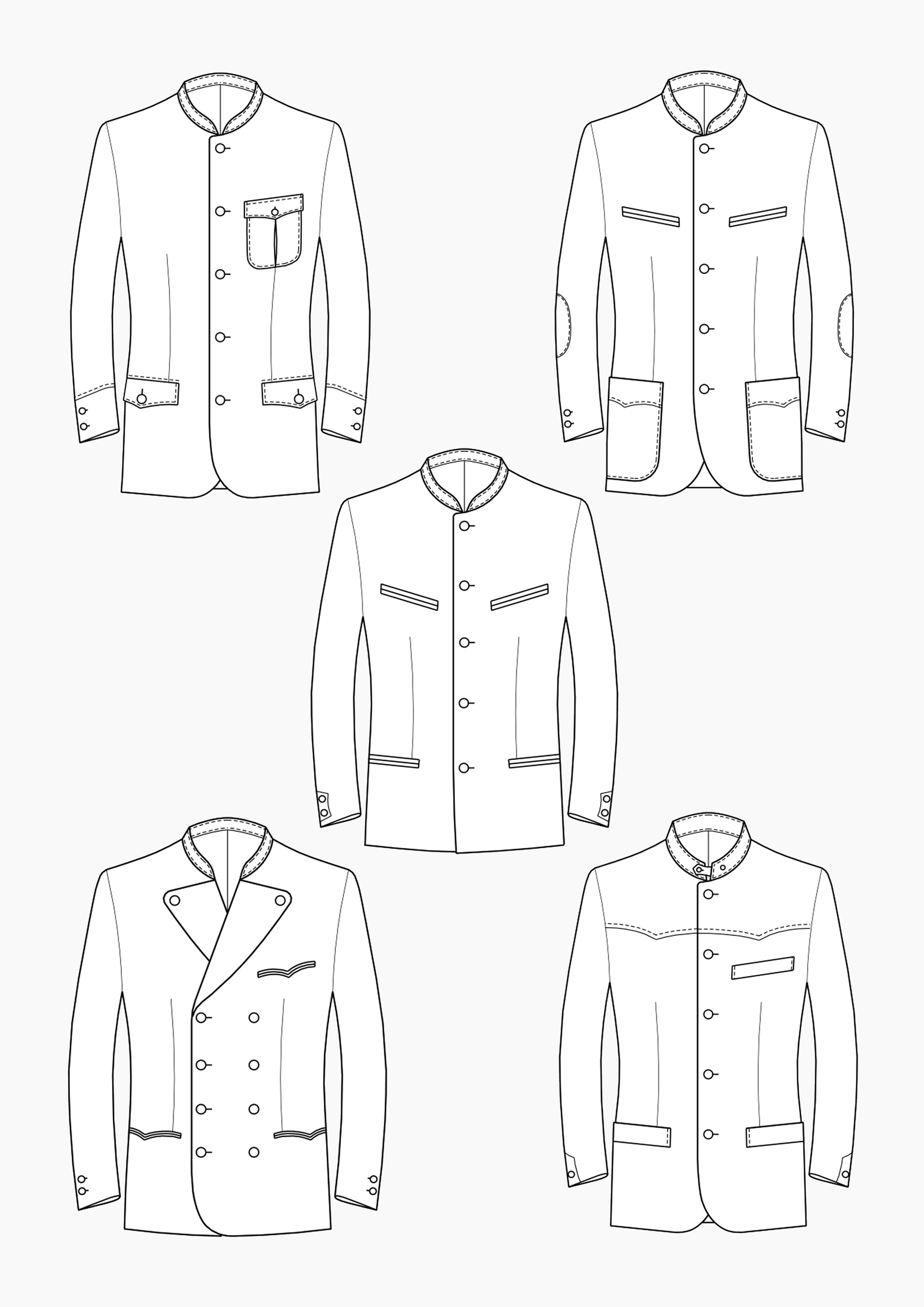 Product: Pattern Making Traditional Bavarian Jackets for Men