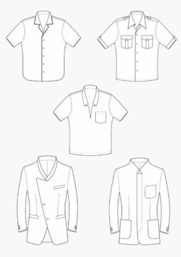 Product: Download Pattern Construction Men: Collar Variations for Suit Jackets and Shirts