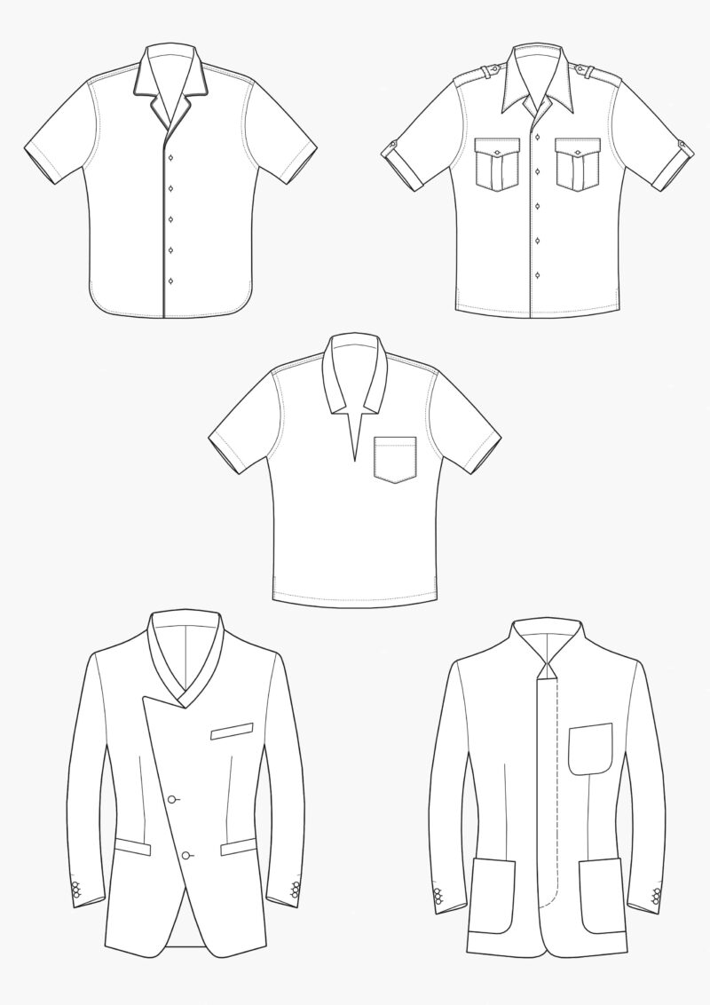 Product: Pattern Making Collar Variations for Suit Jackets and Shirts