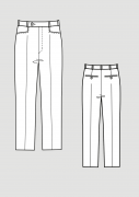 Product: Pattern narrow trousers with dart basic block 