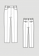 Product: Pattern Narrow Trousers with Dart Basic Block