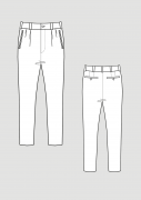 Product: Pattern Slim Fit Trousers Basic Block