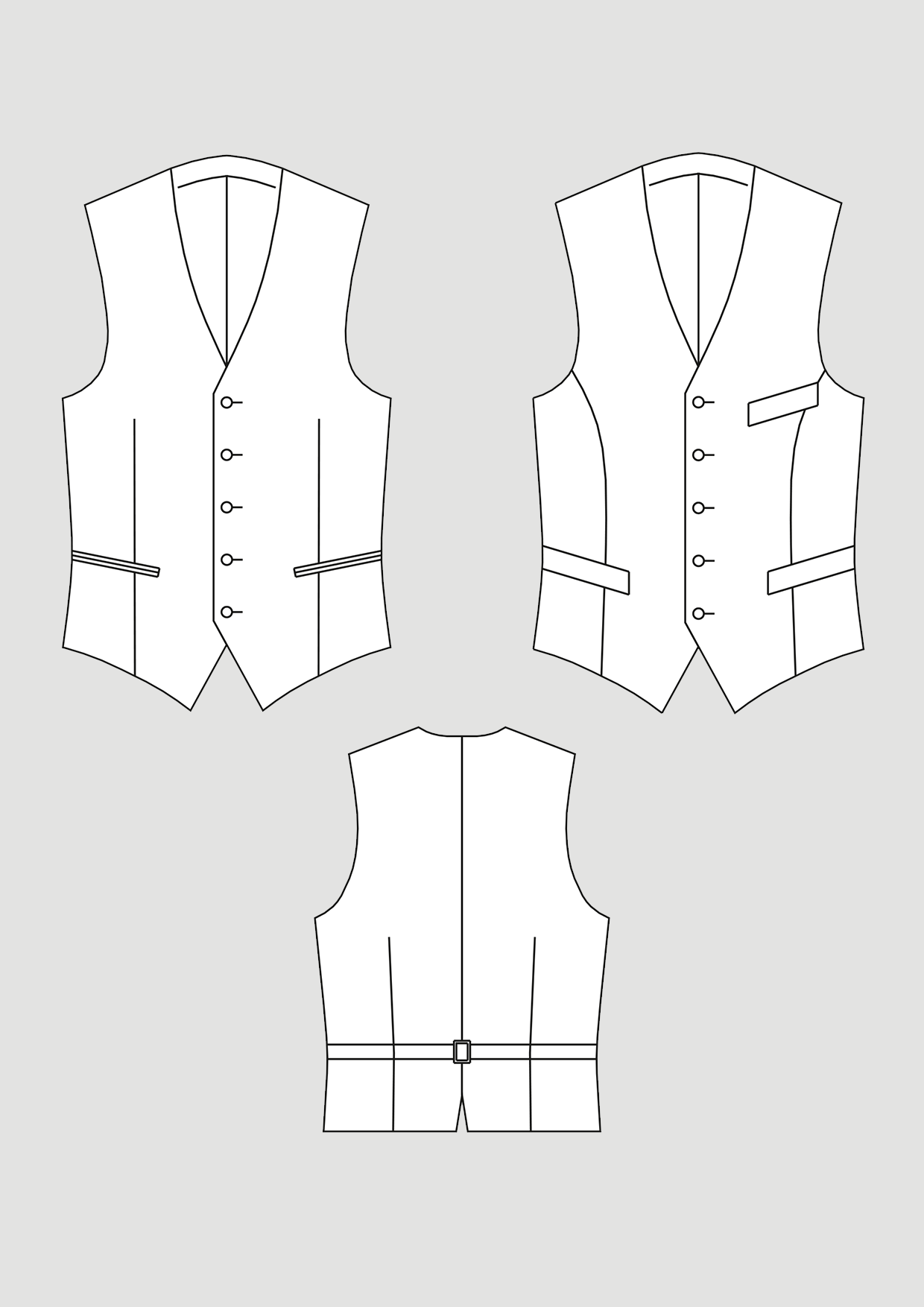 Product: Pattern Vest Basic Block