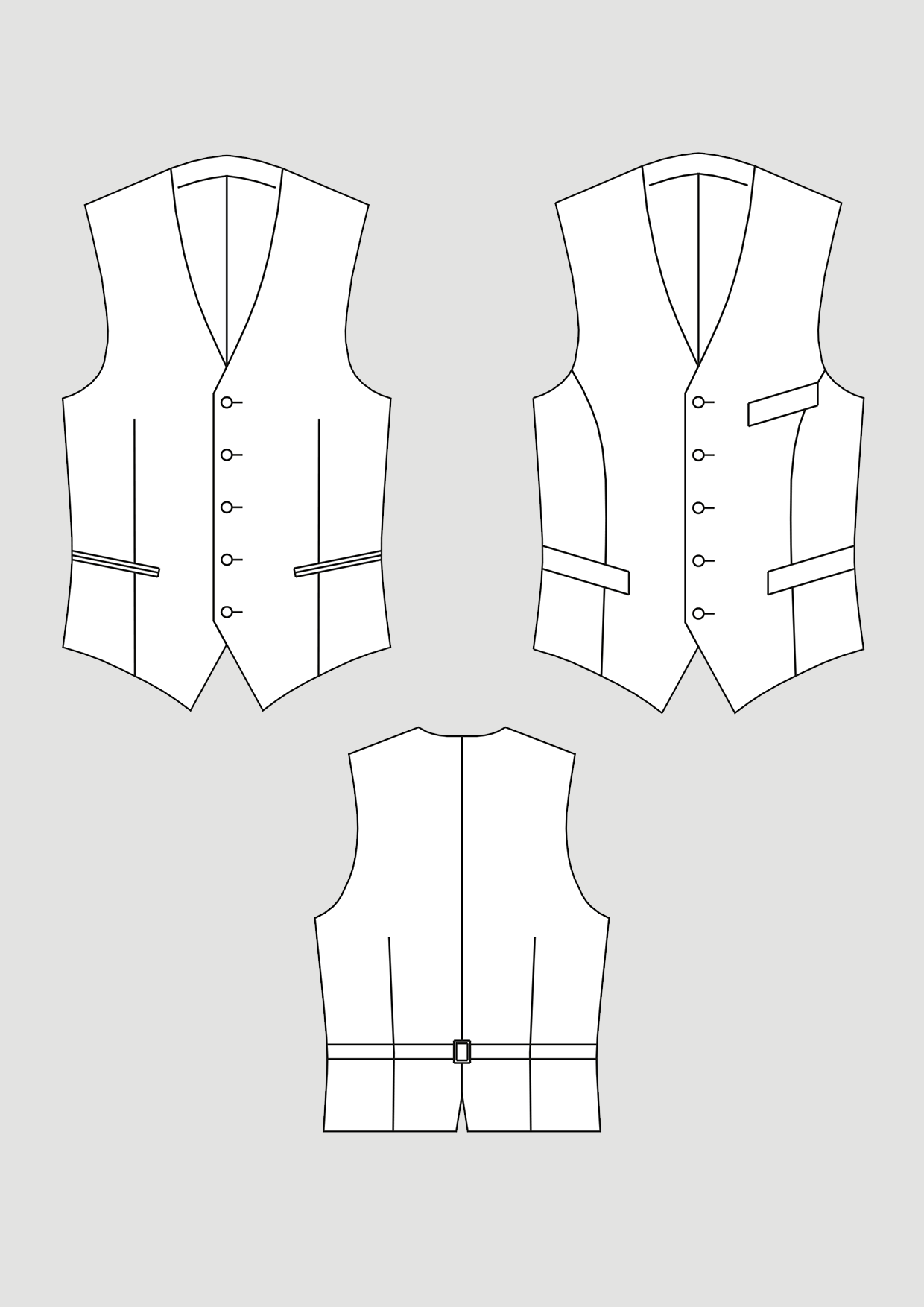 Product: Pattern Basic Vest Block for Men