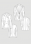 Product: Pattern Tight-Fitting Jacket