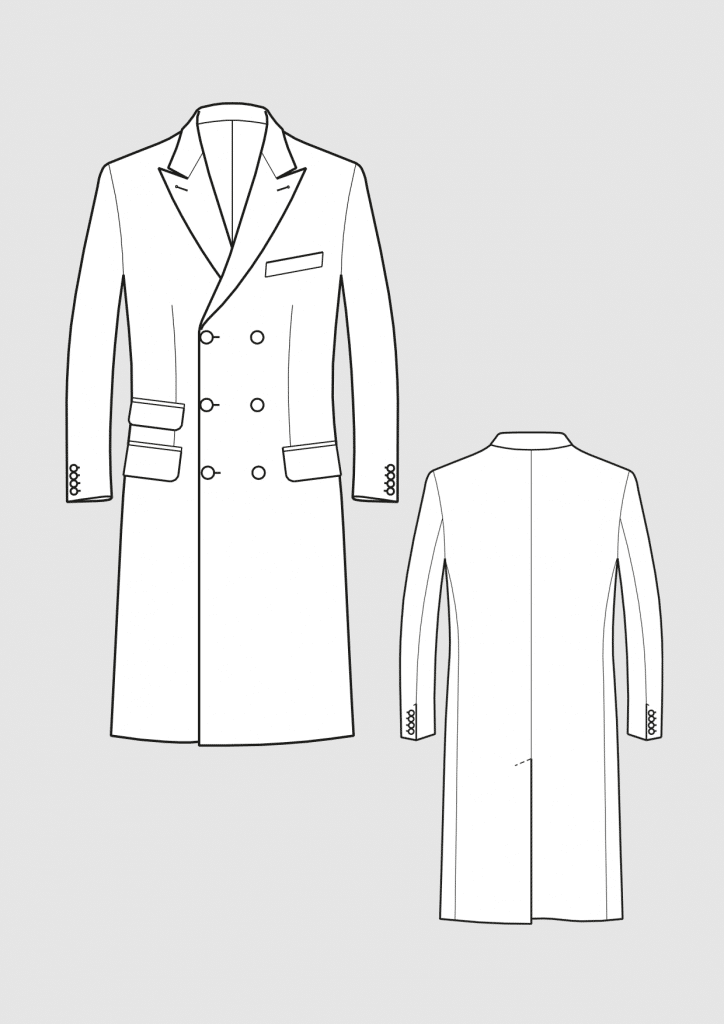 Product: Pattern Paletot Coat for Men