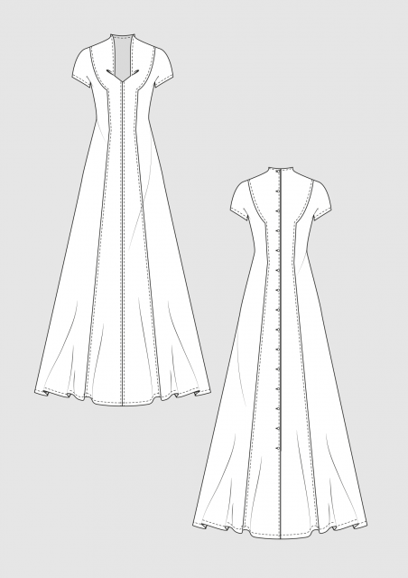 Pattern Wedding Dress A-Line › M.Mueller & Sohn