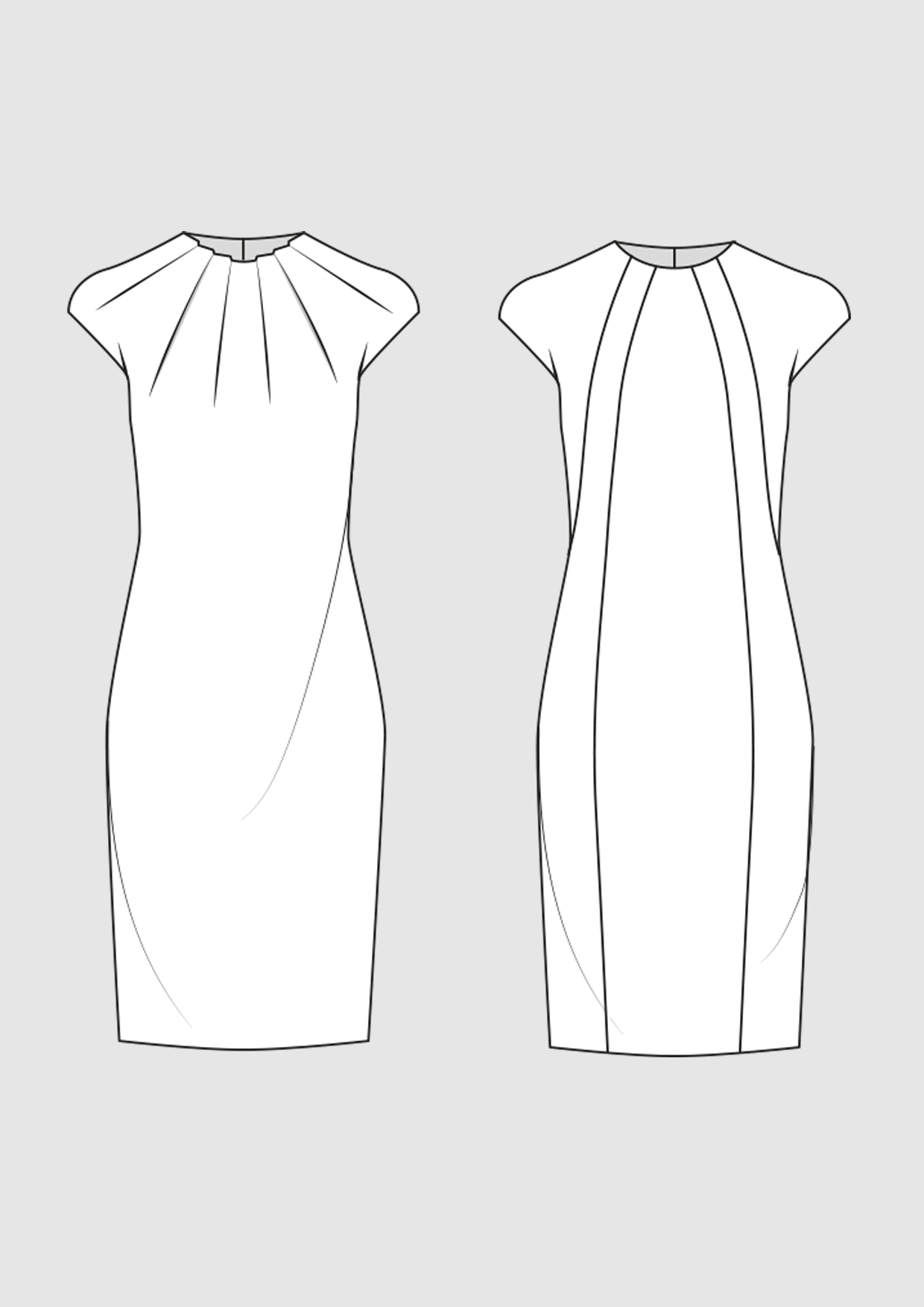 Product: Pattern Sheath Dresses