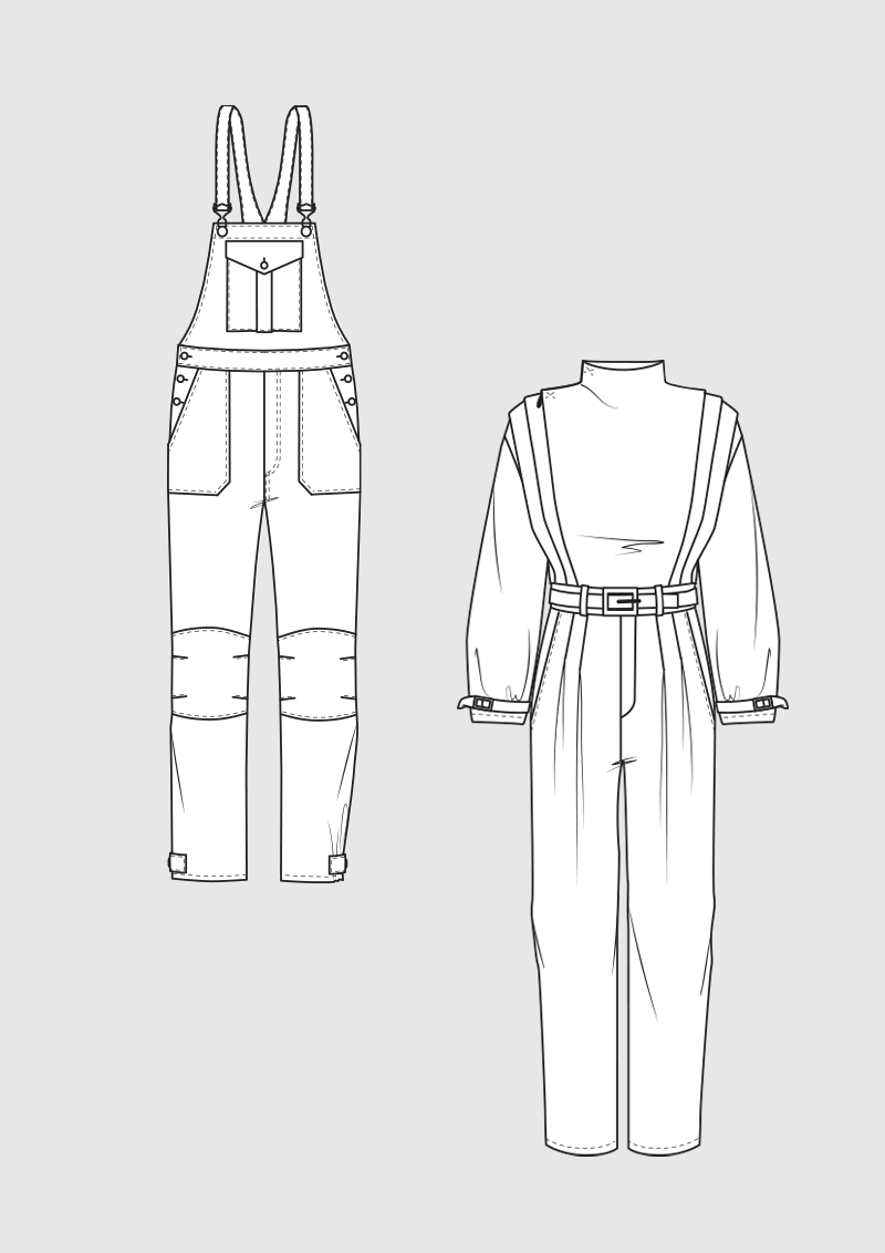 Product: Pattern Dungarees & Overall