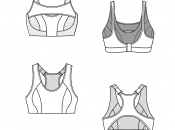 Overview of the two sports bras from the e-dossier