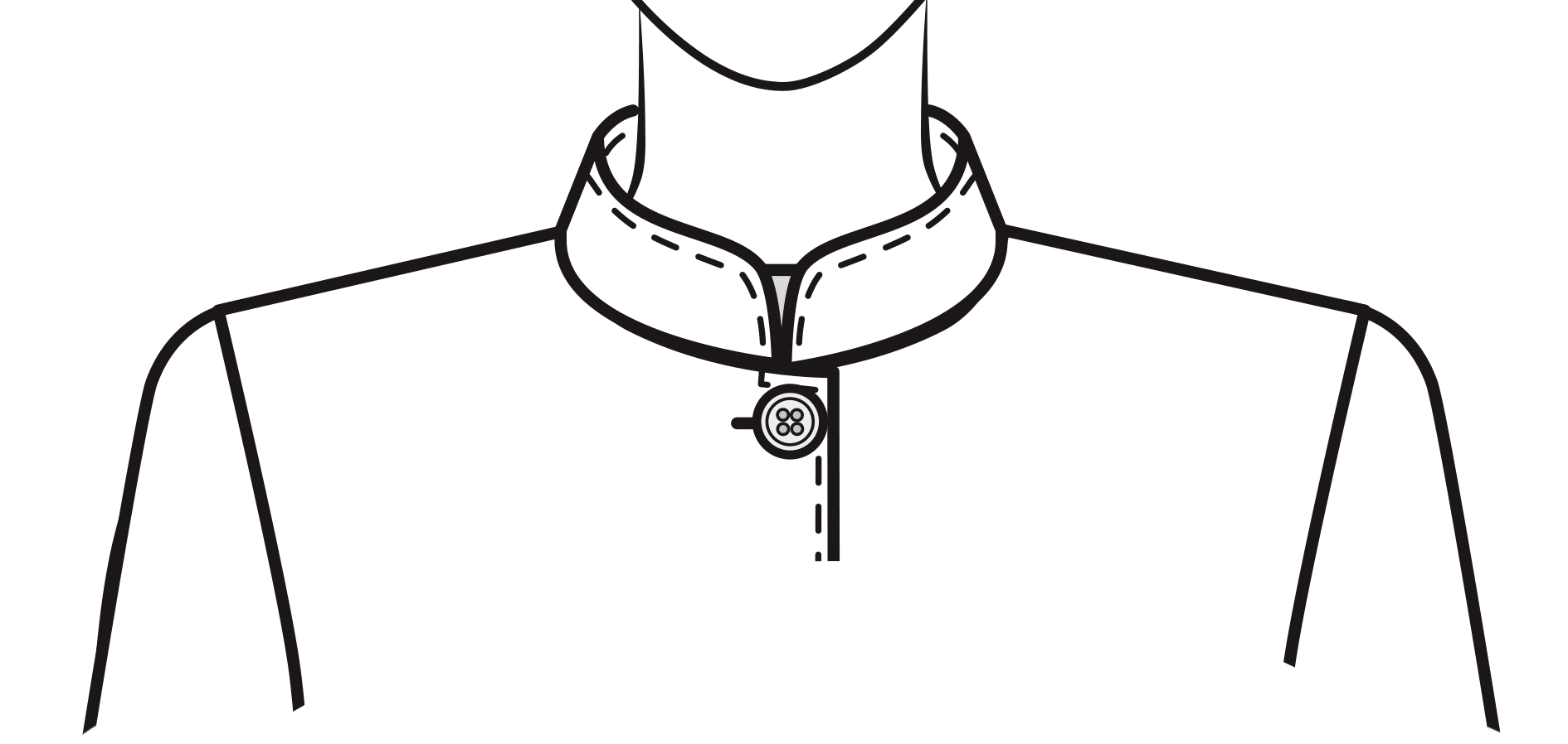 Discover 83+ mandarin collar sketch best - seven.edu.vn