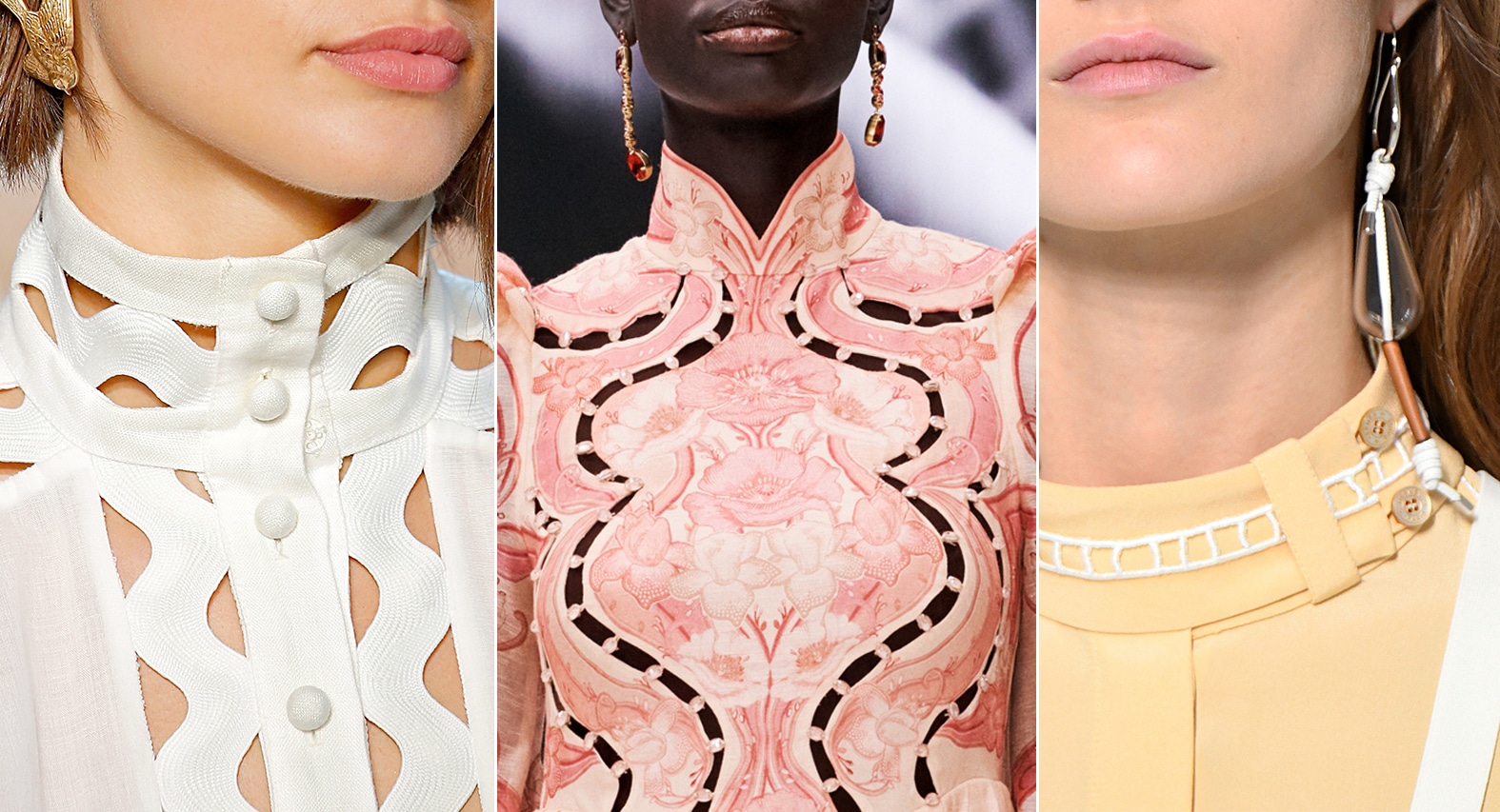 Inspiration Runway: Creative collar designs on the runway by Zimmermann and Hermès