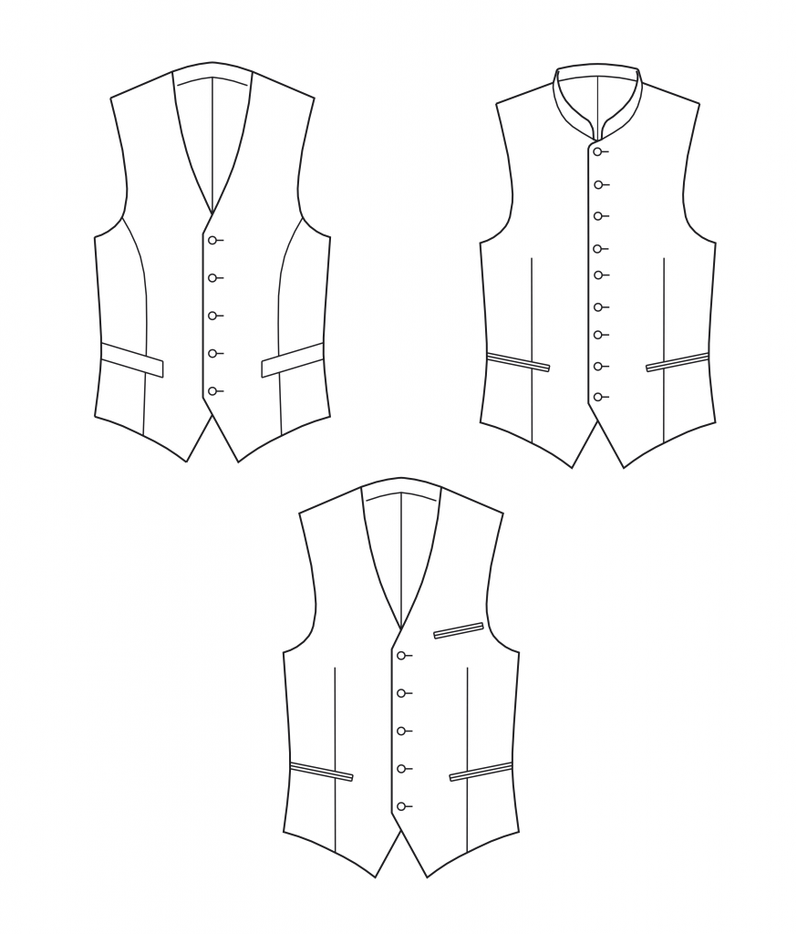 Pattern Making Mens Grading Waistcoats › M.Mueller & Sohn