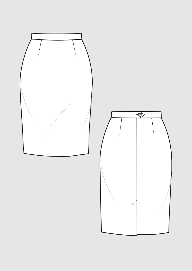 Product: Pattern Basic Skirt Block for Women