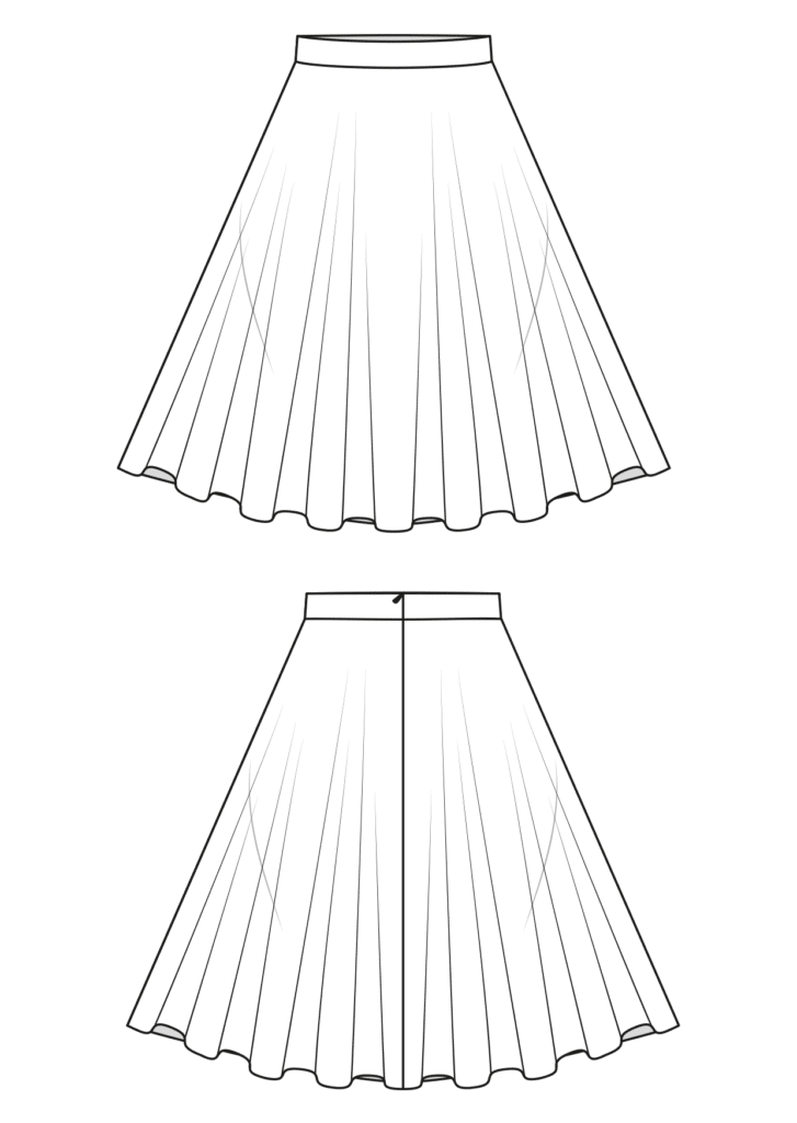 Pattern Basic Circular Skirt Blocks for Women M.Mueller Sohn