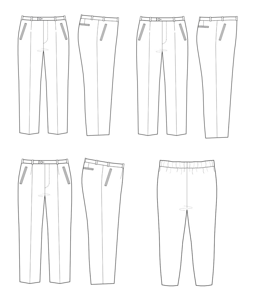 Pattern Making Men’s Basic Trouser Blocks › M.Mueller & Sohn