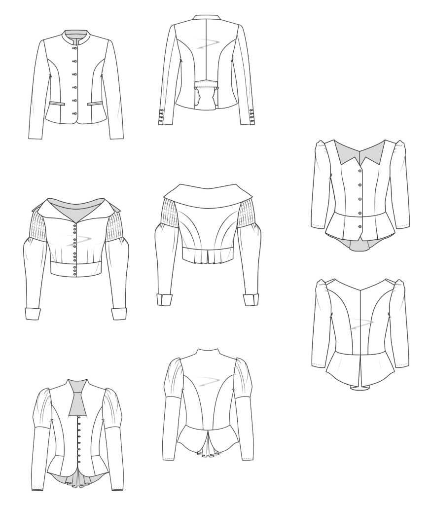 Bolero Jacket pattern construction › M.Mueller & Sohn