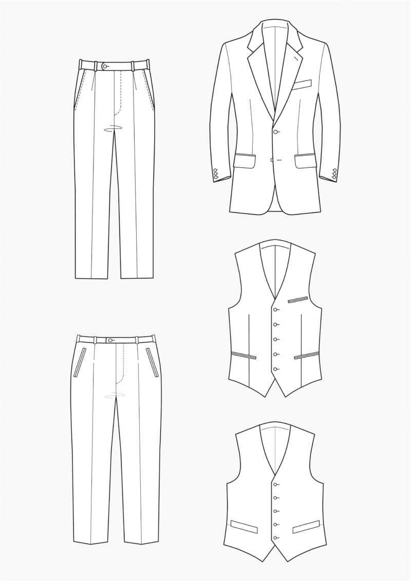 Product: Pattern Making Men’s Grading/Adjusting to another size group