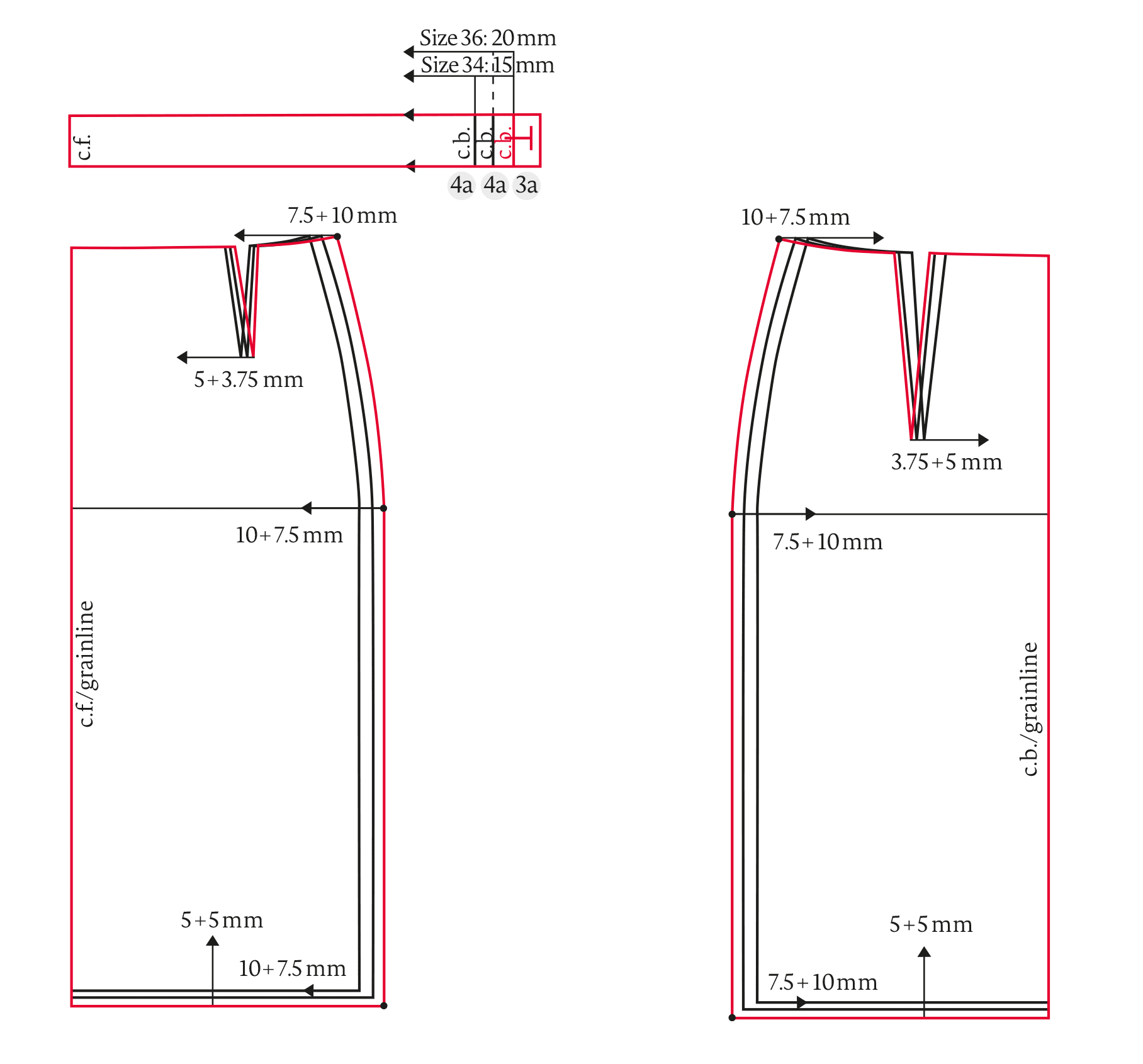 Grading a skirt pattern