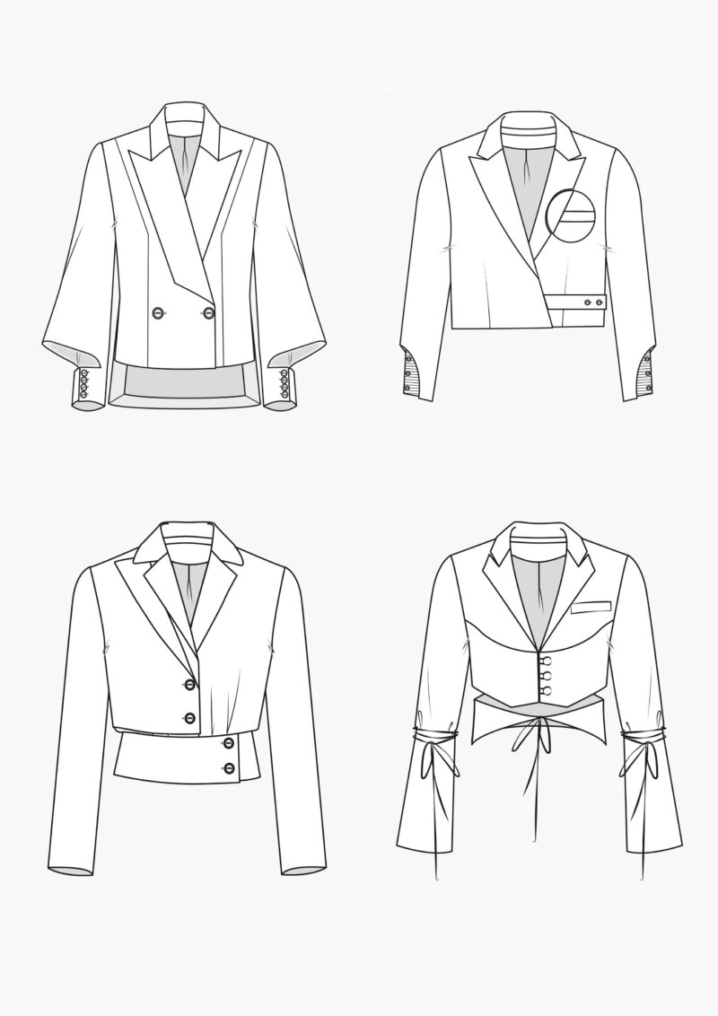 Short blazer womens on sale