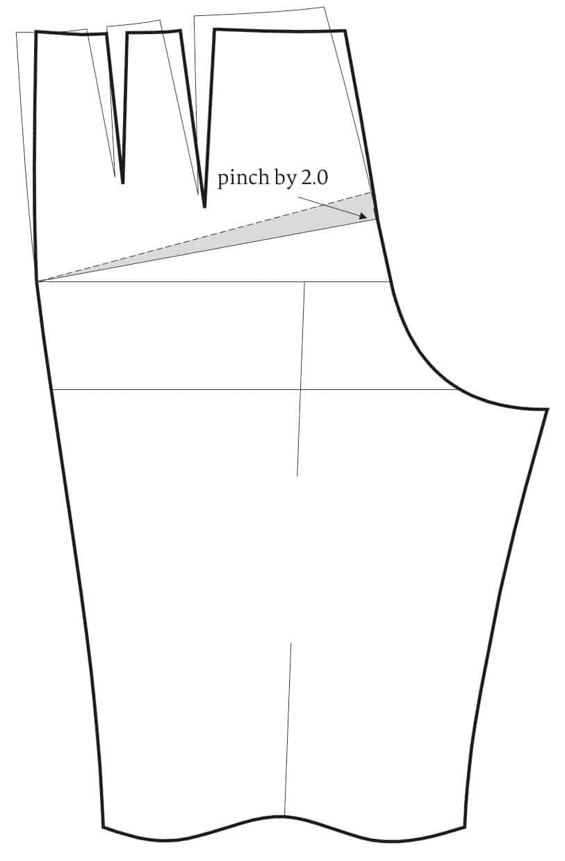 Back Trousers - Too much Length in the Buttock Area of a Trousers