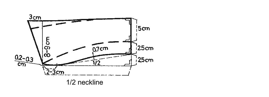 Convertible Collar Drafted on the Angle Construction