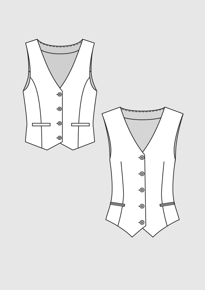 Product: Pattern Basic Vest Blocks for Women