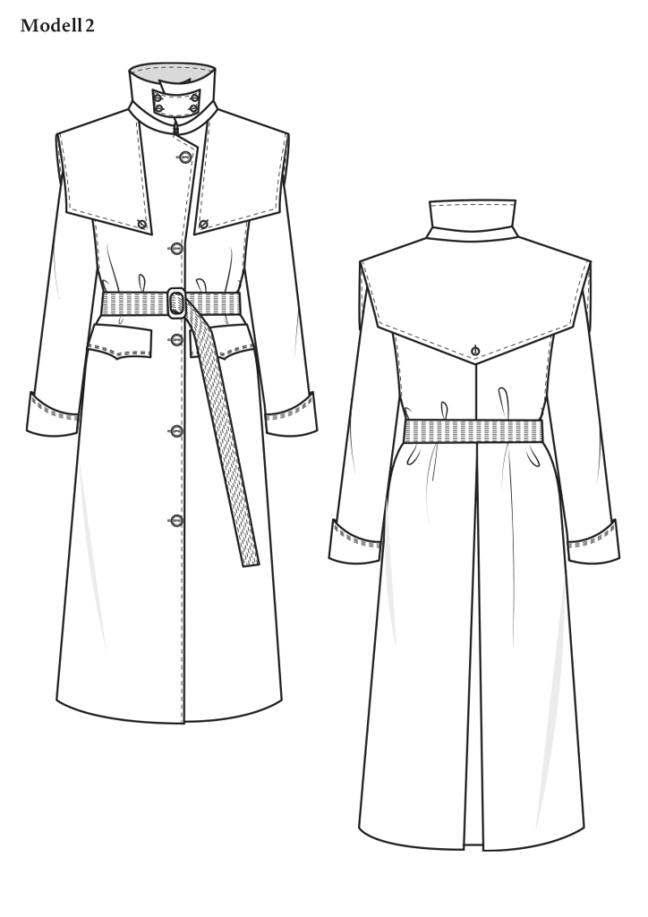 Pattern Long Trench Coat for Women › M.Mueller & Sohn