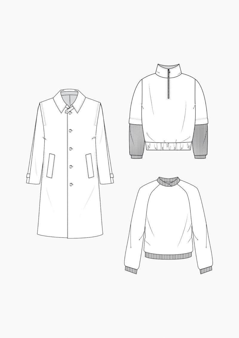 Product: Pattern Making for Men: Hubertus Coat & Sweatshirts