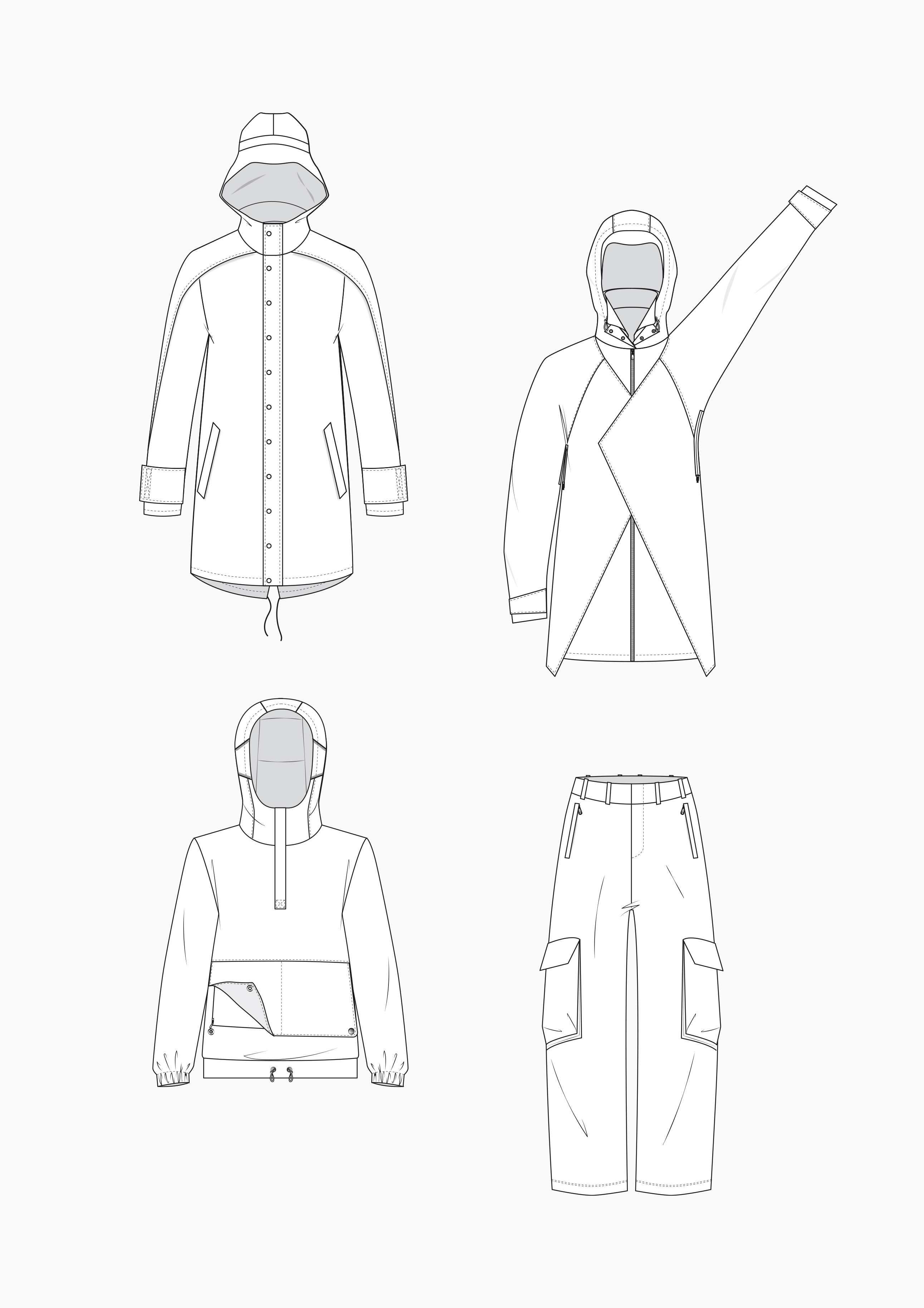 Product: Pattern Making – Men – Rainwear
