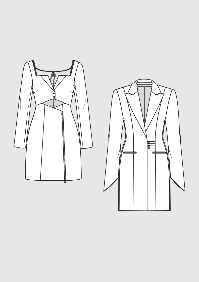 Product: Pattern Blazer Dresses for women