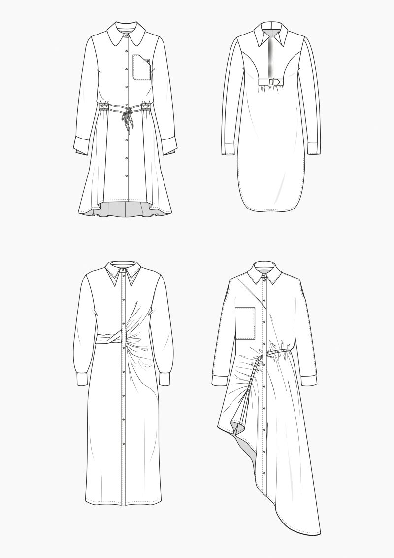 Product: Pattern Making for Woman – Shirt Dresses
