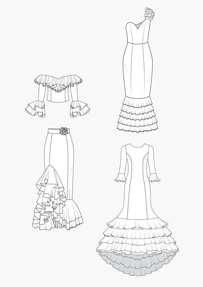 Product: Pattern Making for Women – Flamenco-Dresses