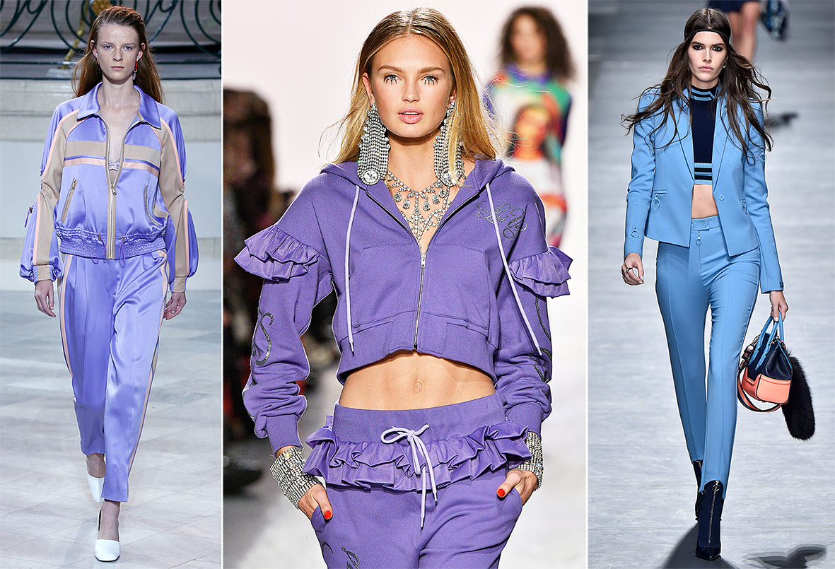 Athleisure tracksuits on the runway