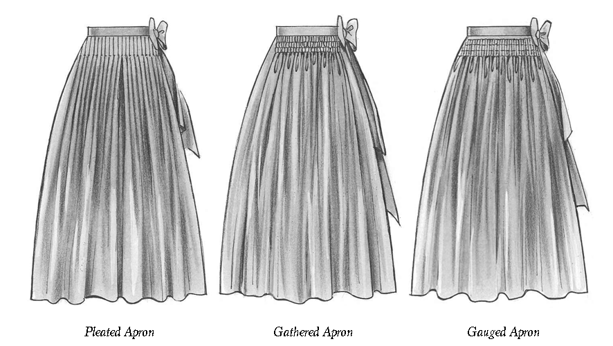 different types of dirndl apons
