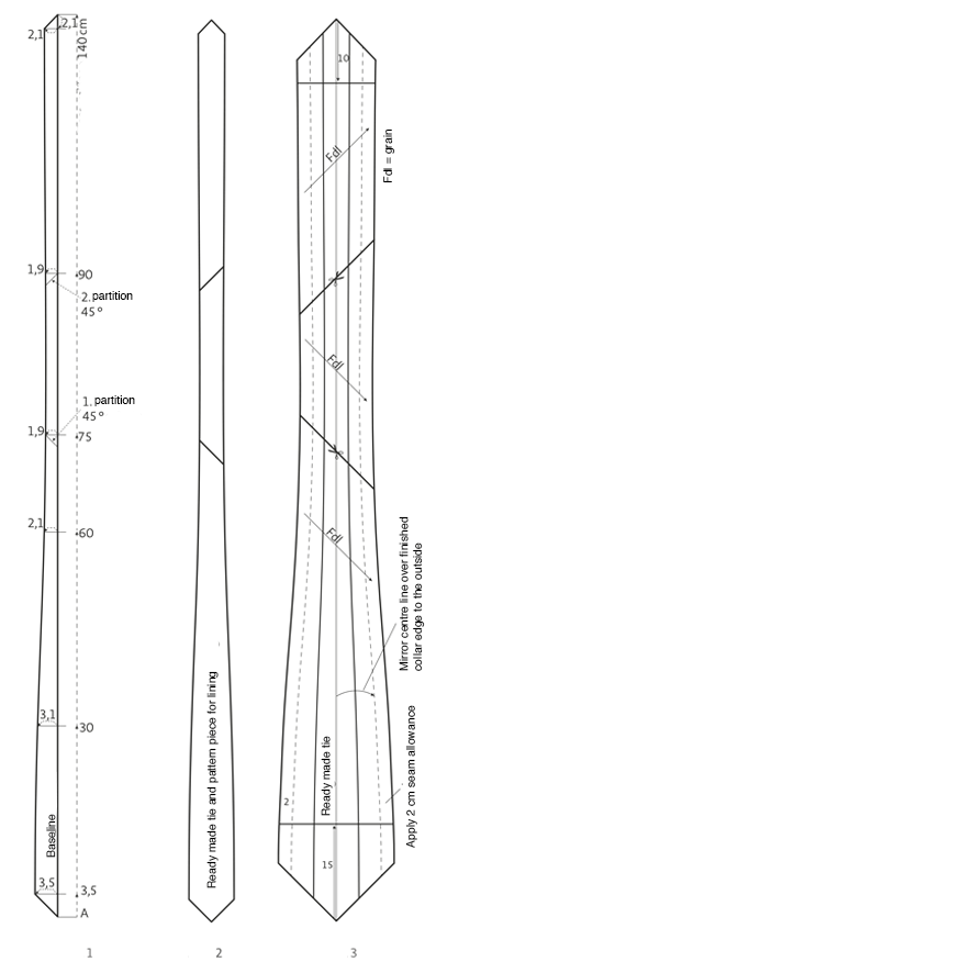 free pattern for a tie