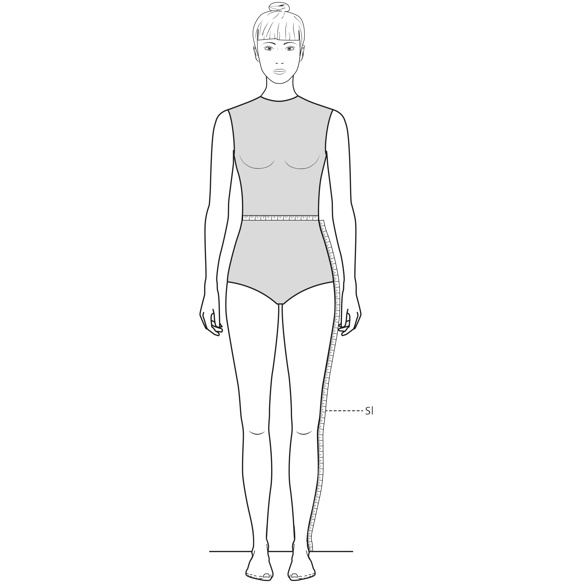 This figure shows the measurement of the Side length