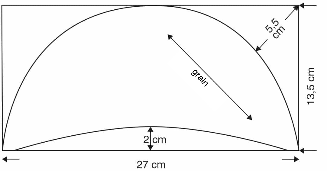 a pattern for a shoulder pad