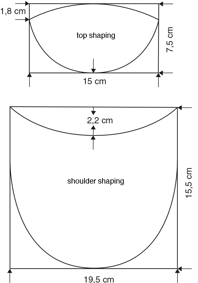 a pattern for a shoulder pad