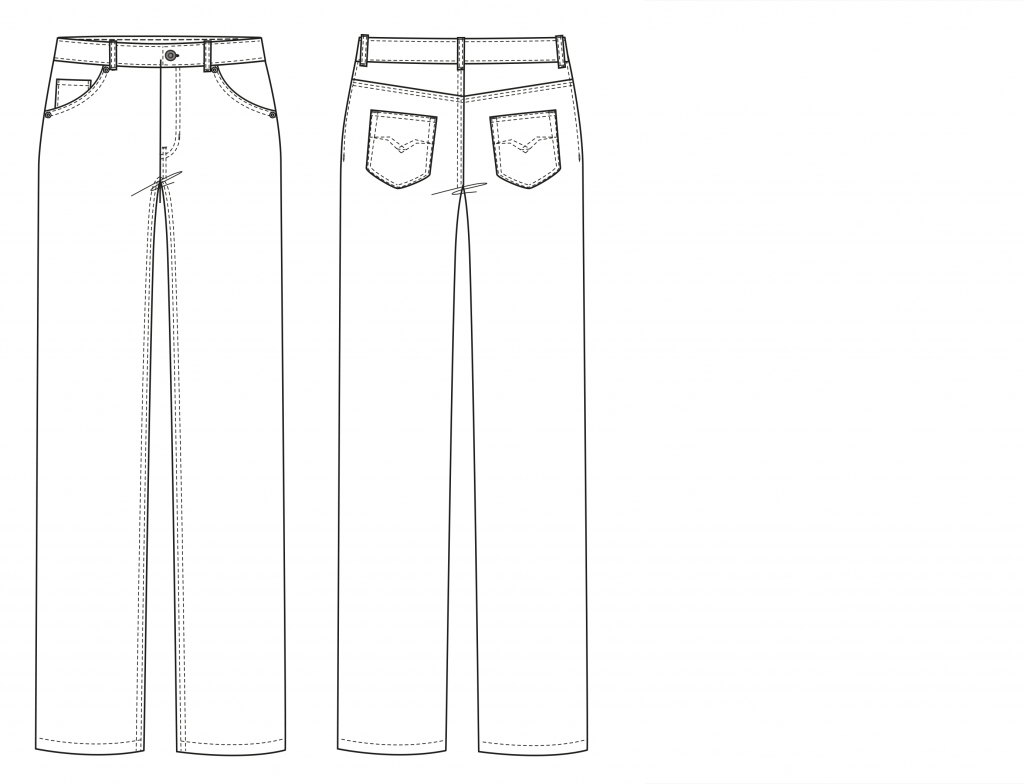 Top 80+ jeans sketch images best - seven.edu.vn