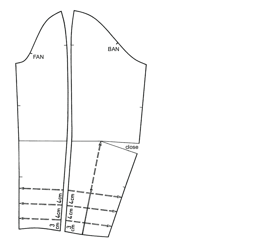 Pattern Construction for Sleeve with Gatherings