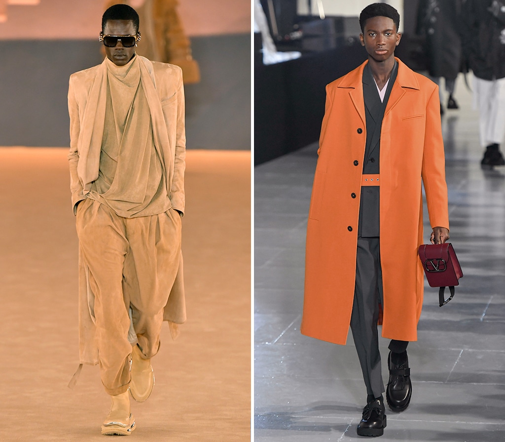 Coats made from Jersey at the Mens Fashion Runway