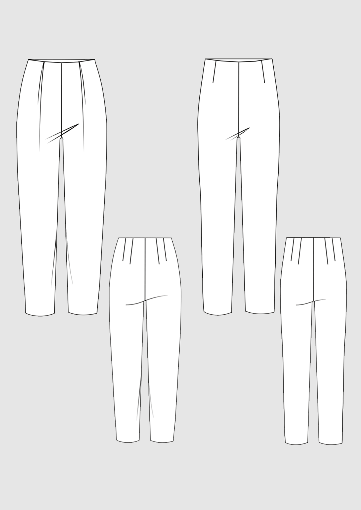 Produkt: Schnittmuster Grundschnitt Standardhose und Bundfaltenhose