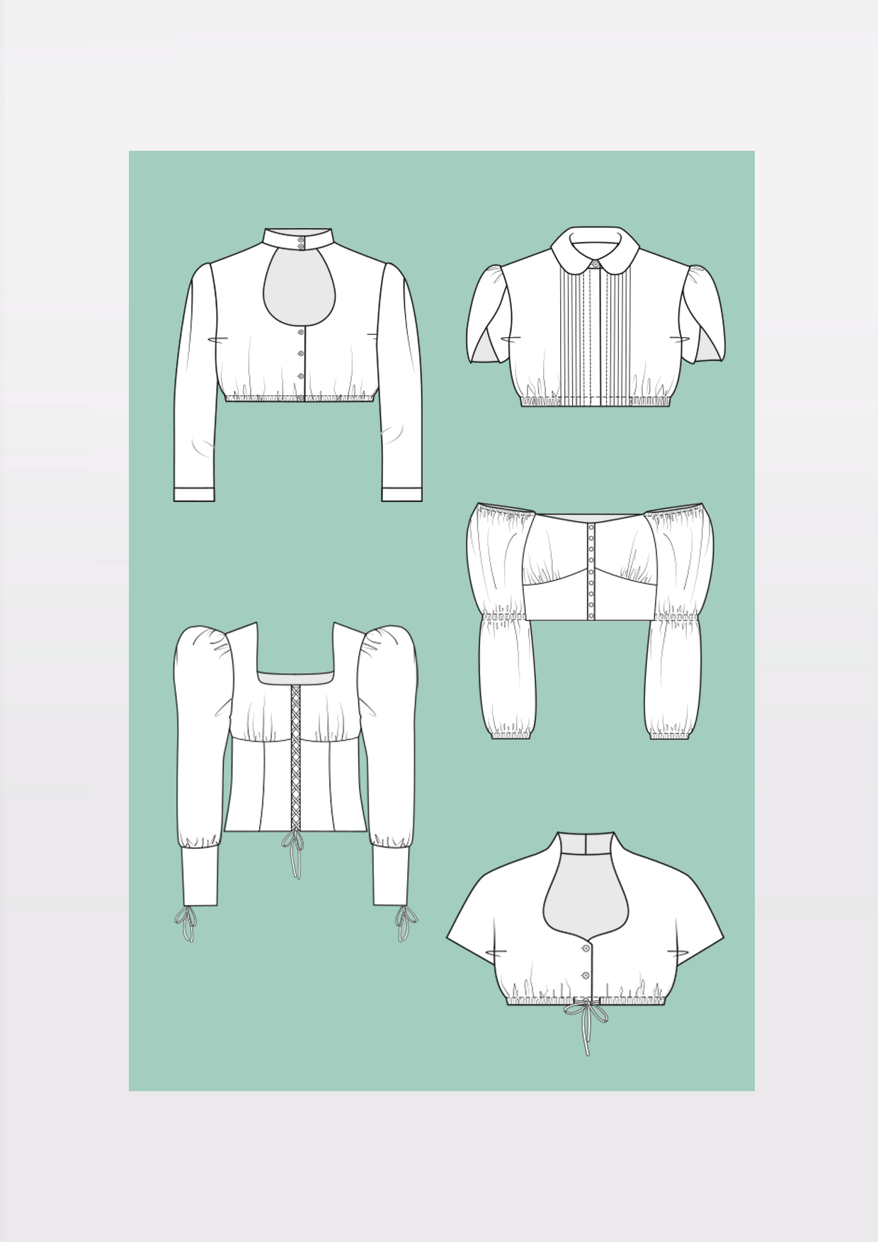 Produkt: Schnitt-Technik Dirndl-Blusen