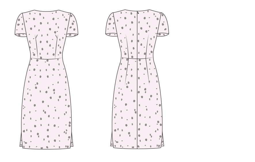 a line sheath dress