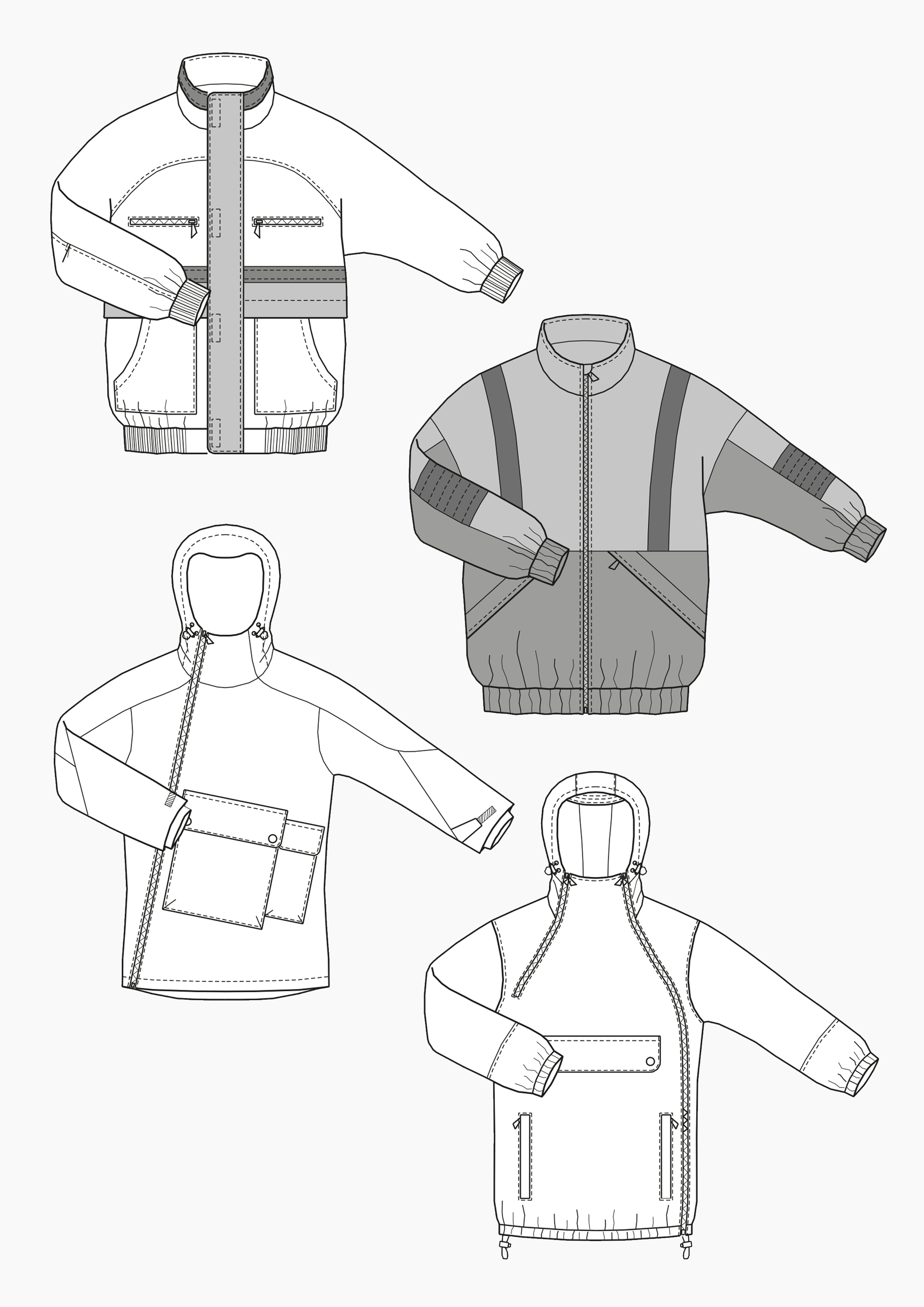 Produkt: Schnitt-Technik Windbreaker für Herren