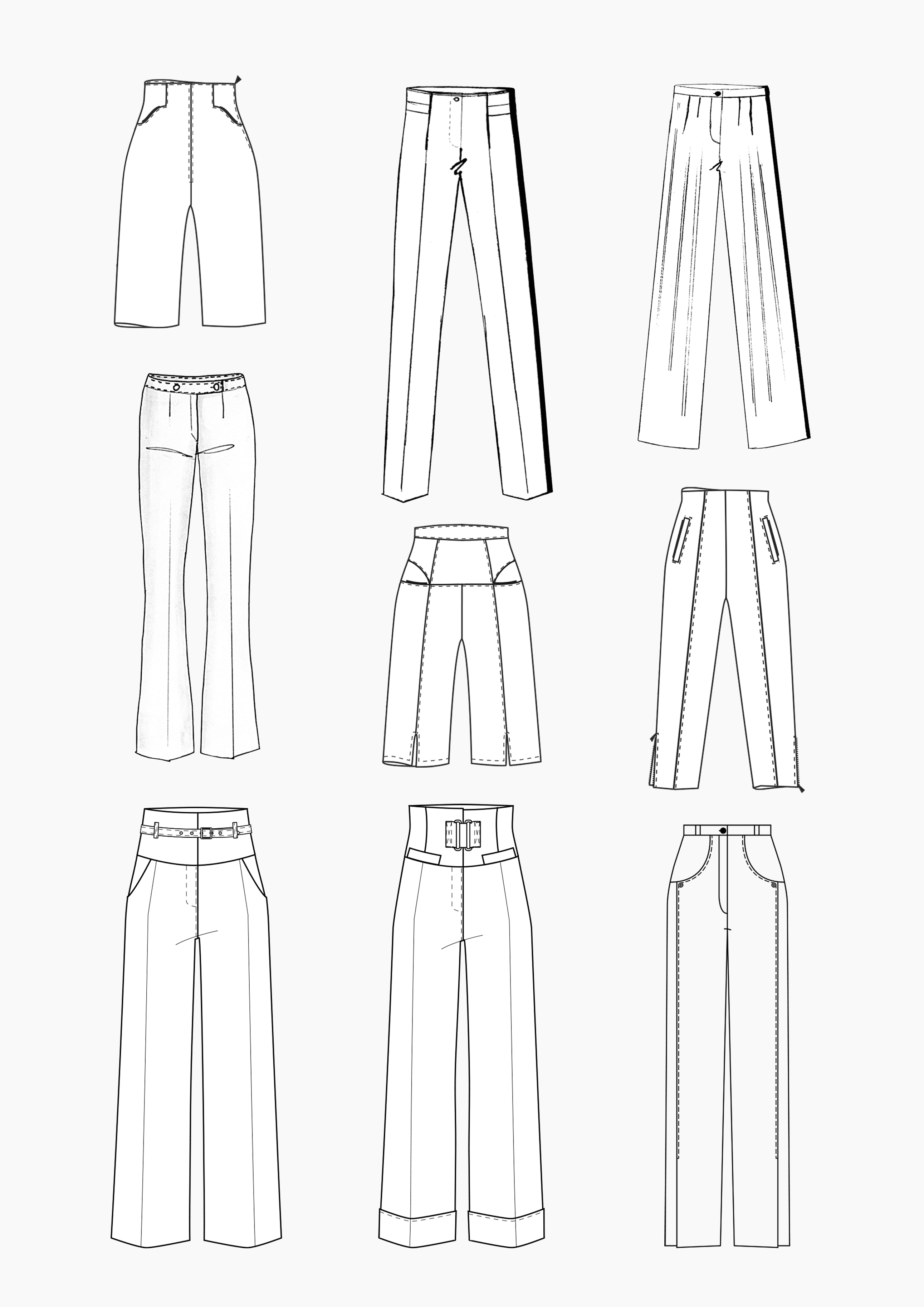 Produkt: Schnitt-Technik Hosen mit hoher Taille